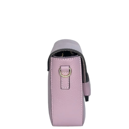 Лілова італійська шкіряна жіноча сумка Piumelli Gia Bag D55 Lilac