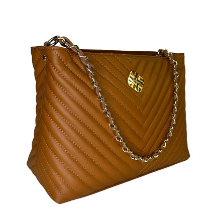 Коричнева італійська шкіряна жіноча сумка Piumelli Harper Bag , S44 Tobacco