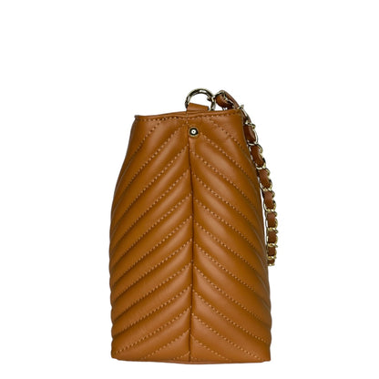 Коричнева італійська шкіряна жіноча сумка Piumelli Harper Bag , S44 Tobacco