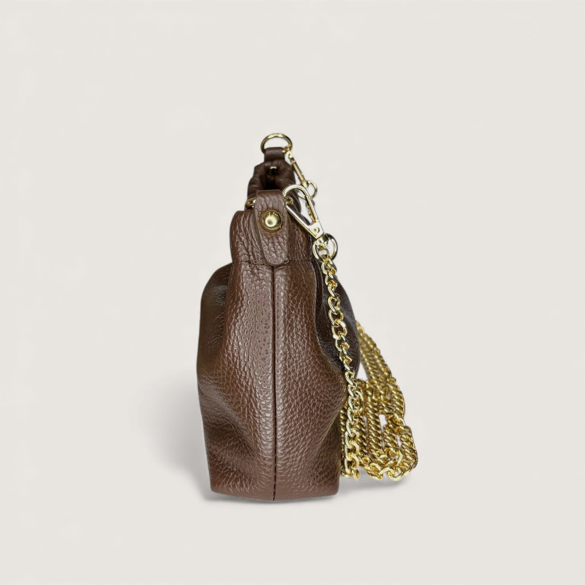 Шоколадна італійська шкіряна жіноча сумка Piumelli Jane D223 Chocolate