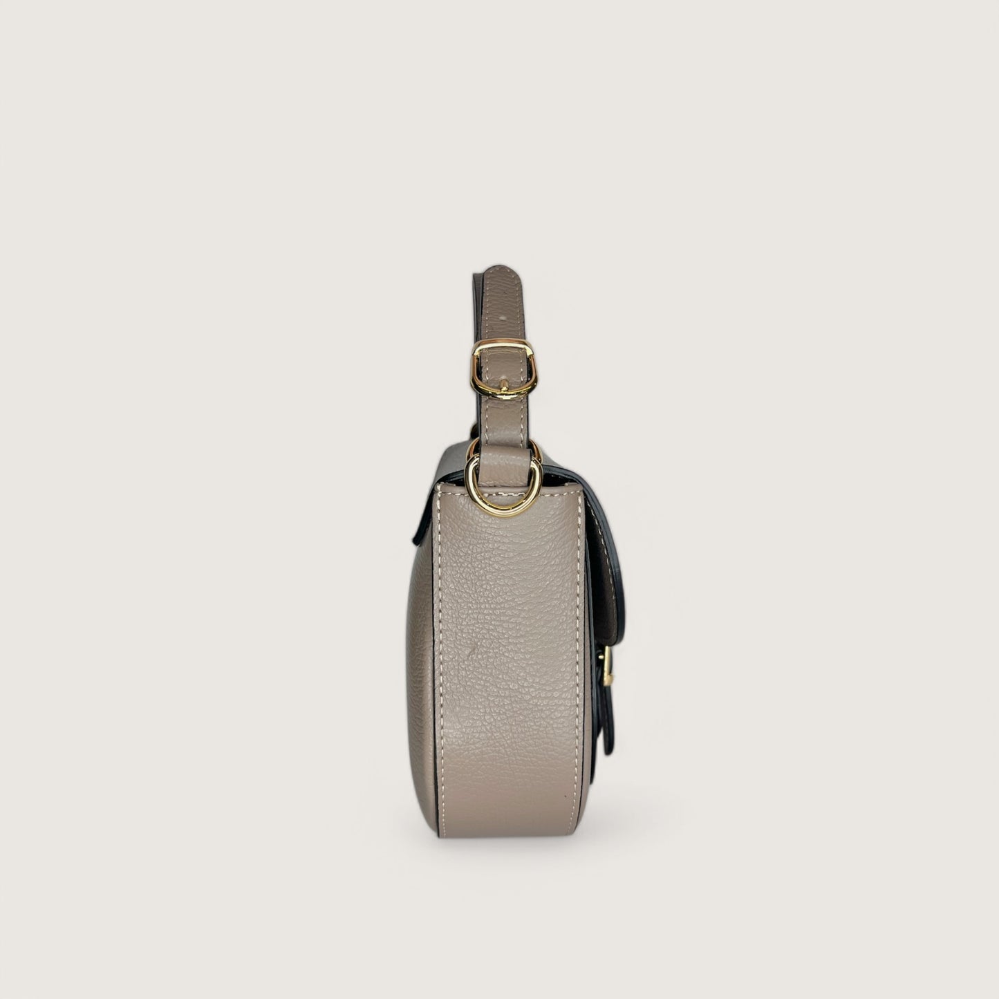 Італійська шкіряна жіноча сумка Piumelli Jole S D240 Taupe кольору тауп