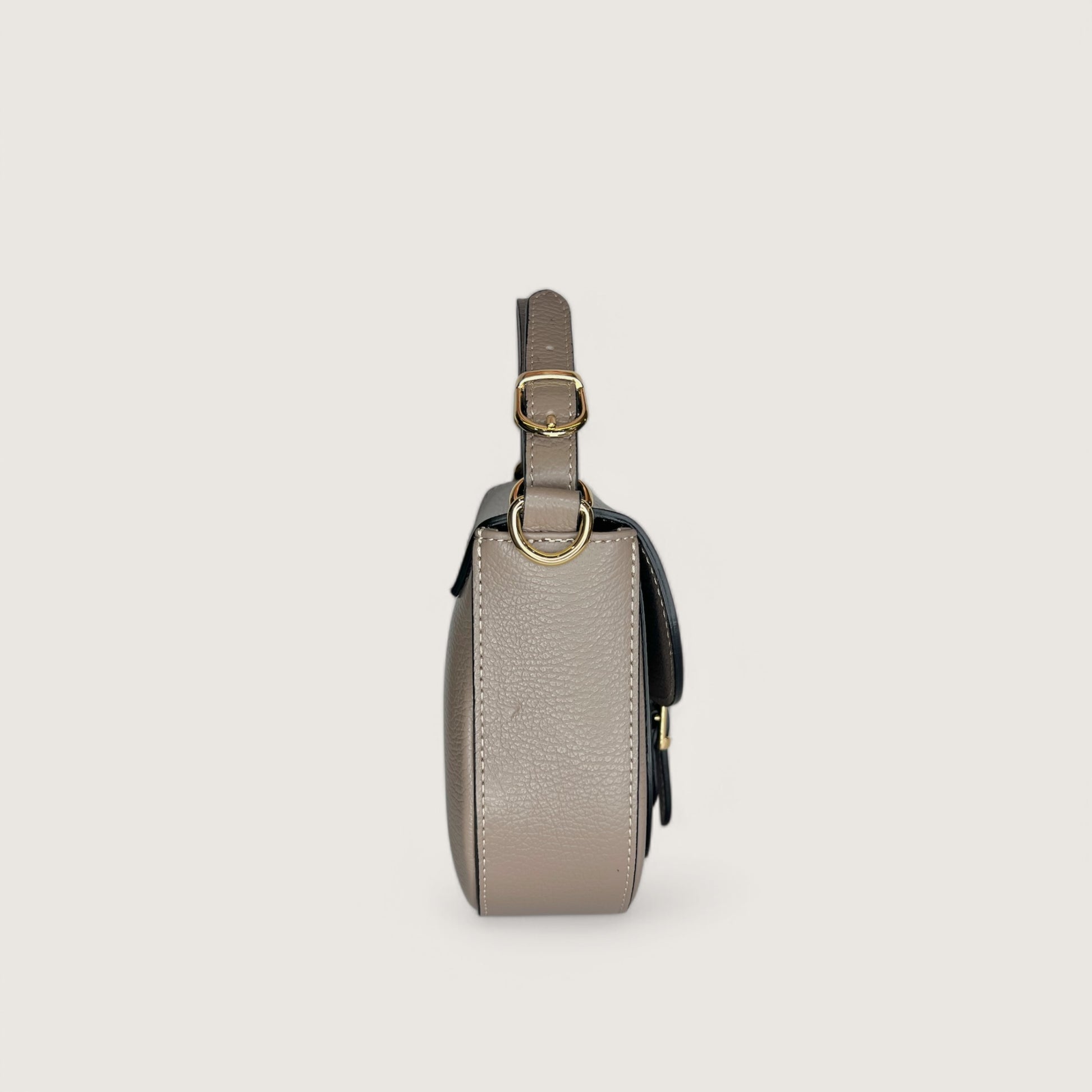 Італійська шкіряна жіноча сумка Piumelli Jole S D240 Taupe кольору тауп