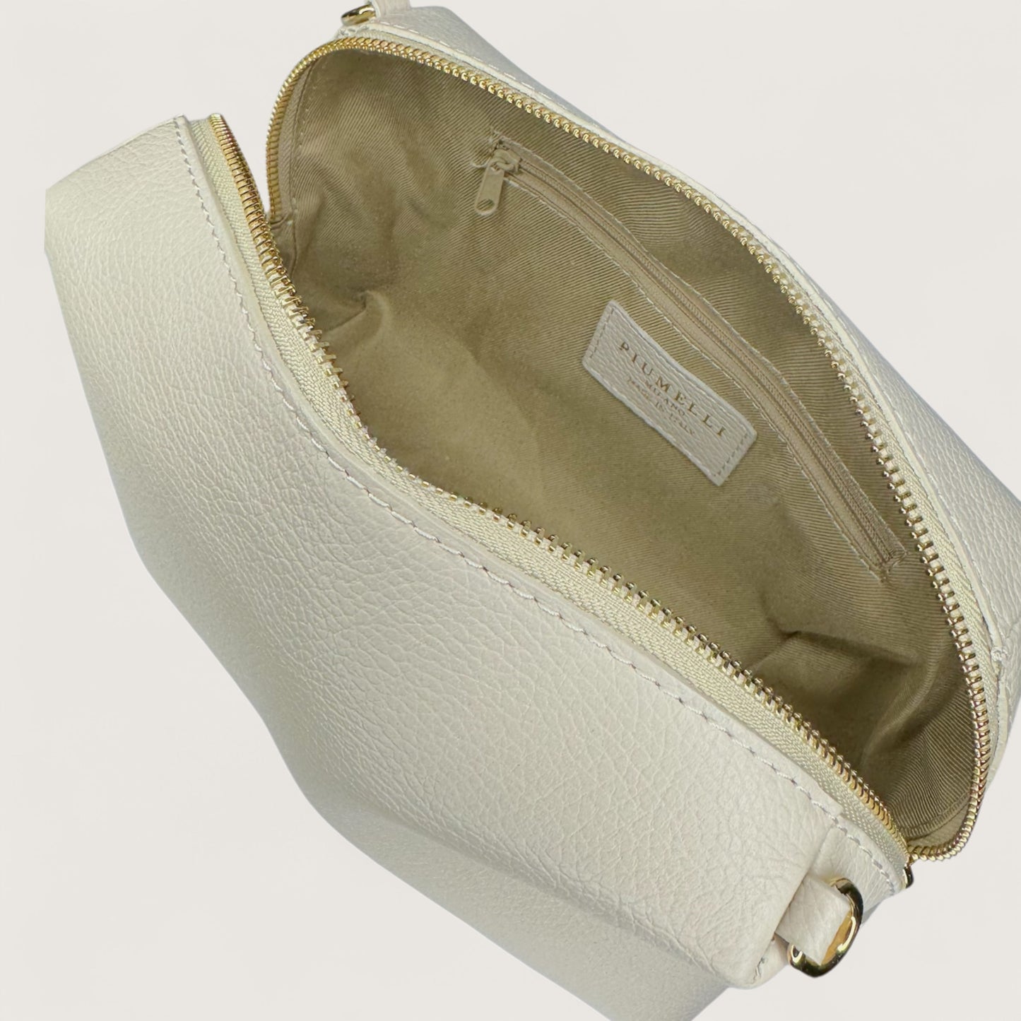 Біла італійська шкіряна жіноча сумка Piumelli Juniper Bag, D37 Off White
