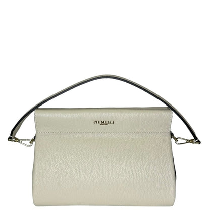 Біла італійська шкіряна жіноча сумка Piumelli Lana M D37 Off White