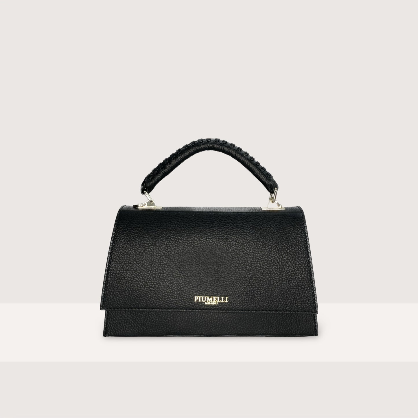 Чорна італійська шкіряна жіноча сумка Piumelli Lavinia bag , D28 Black