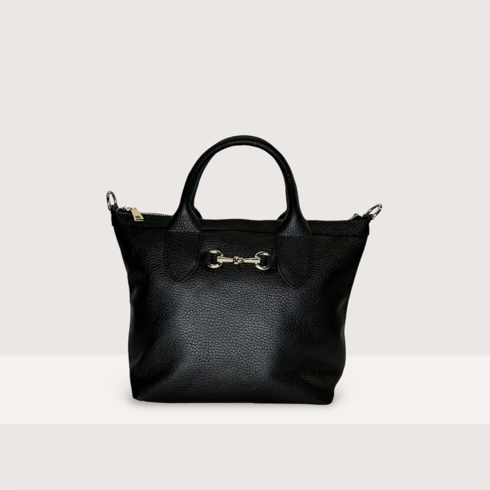 Чорна італійська шкіряна жіноча сумка Piumelli Lea Bag , D28 Black