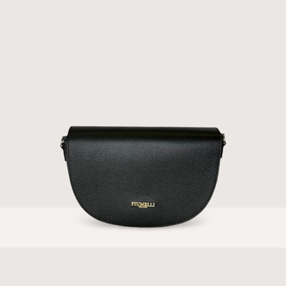 Чорна італійська шкіряна жіноча сумка Piumelli Lilia D28 Black