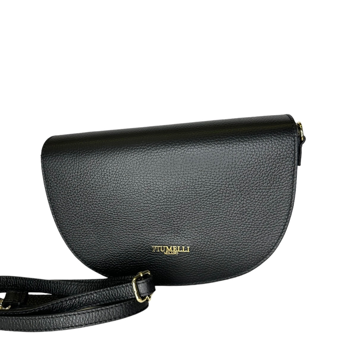 Чорна італійська шкіряна жіноча сумка Piumelli Lilia D28 Black