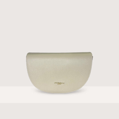 Біла італійська шкіряна жіноча сумка Piumelli Lilia D37 Off White