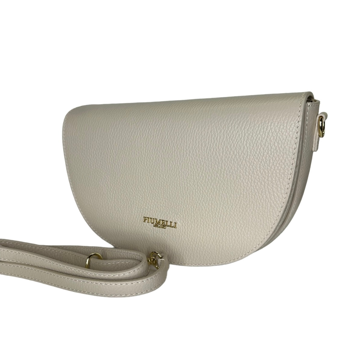Біла італійська шкіряна жіноча сумка Piumelli Lilia D37 Off White