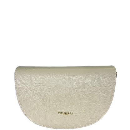 Біла італійська шкіряна жіноча сумка Piumelli Lilia D37 Off White