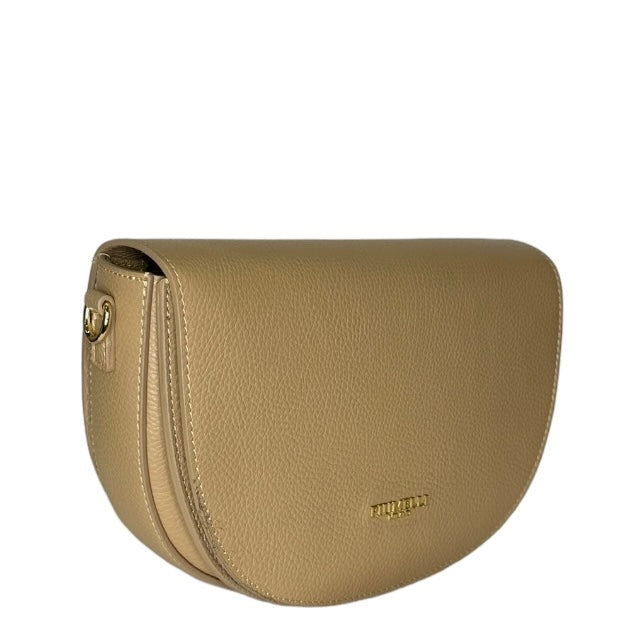 Бежева італійська шкіряна жіноча сумка Piumelli Lilia D81 Warm Beige