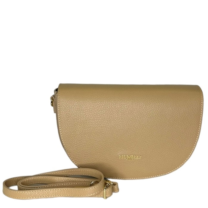 Бежева італійська шкіряна жіноча сумка Piumelli Lilia D81 Warm Beige
