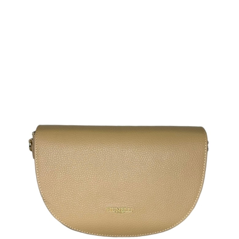 Бежева італійська шкіряна жіноча сумка Piumelli Lilia D81 Warm Beige