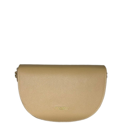Бежева італійська шкіряна жіноча сумка Piumelli Lilia D81 Warm Beige