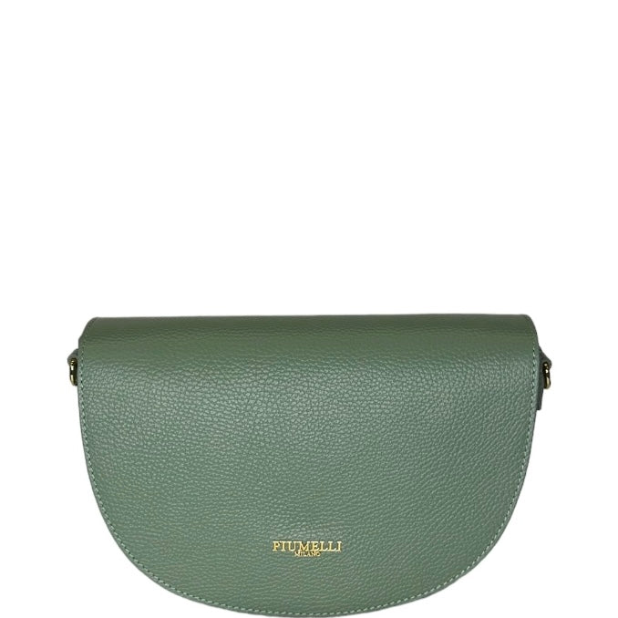 Ментолова італійська шкіряна жіноча сумка Piumelli Lilia D96 Mint