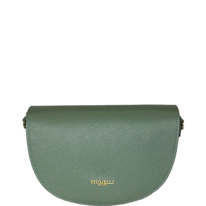 Ментолова італійська шкіряна жіноча сумка Piumelli Lilia D96 Mint