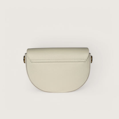 Молочна італійська шкіряна жіноча сумка Piumelli Lina M Bag, D201 Burro