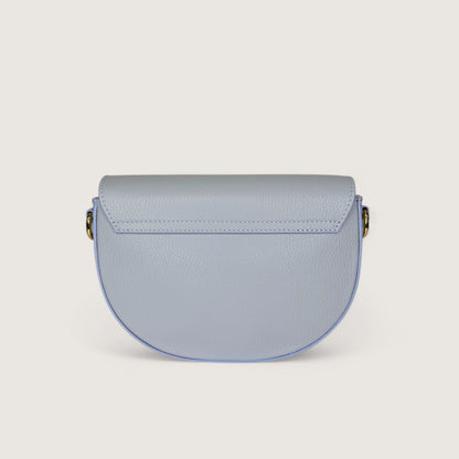 Блакитна італійська шкіряна жіноча сумка Piumelli Lina M D292 Cool Blue
