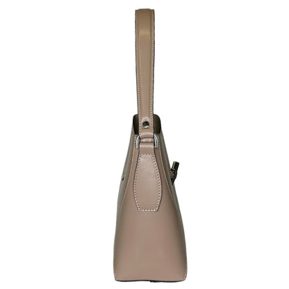 Тілесна італійська шкіряна жіноча сумка Piumelli Lucille B69 Nude