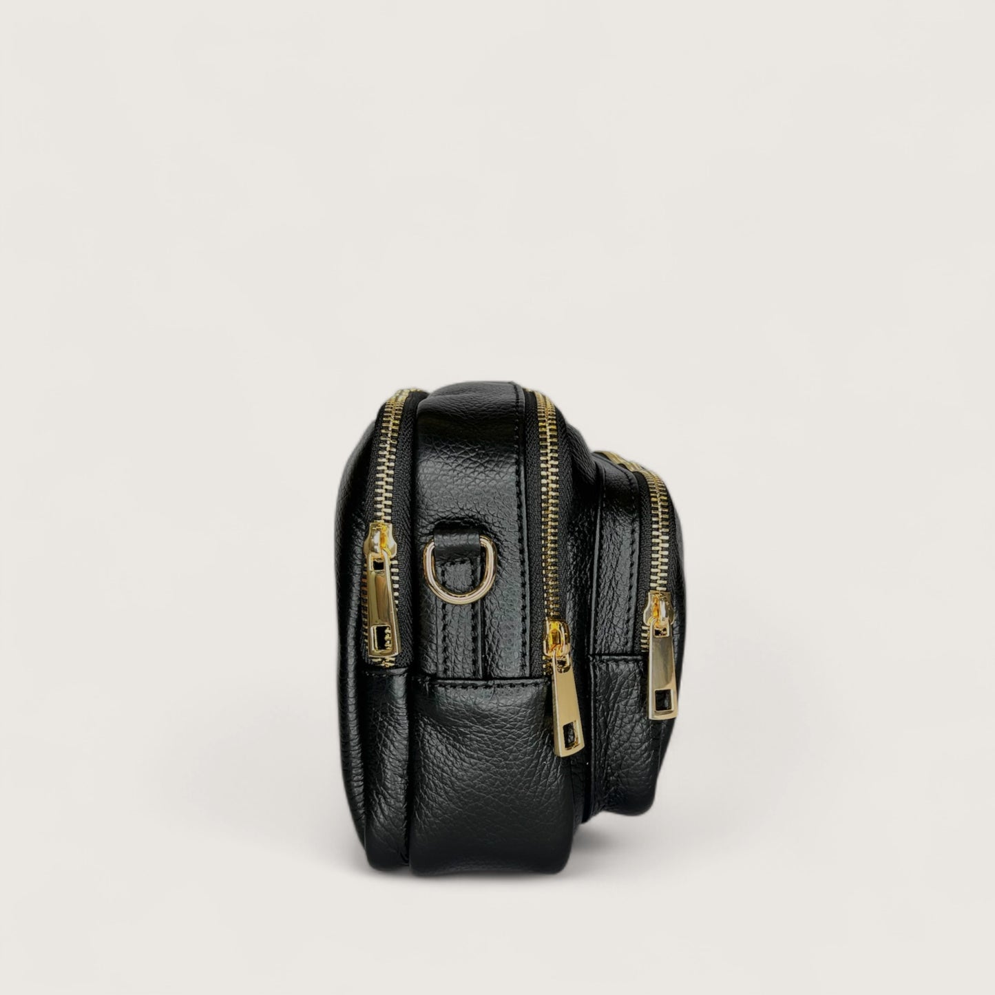 Чорна італійська шкіряна жіноча сумка Piumelli Maira Bag, D28 Black