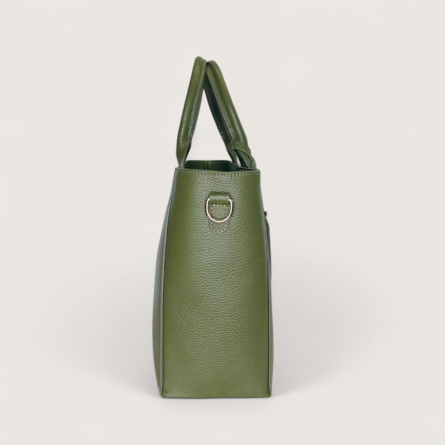 Італійська шкіряна жіноча сумка Piumelli Margot M D74 Olive кольору хакі