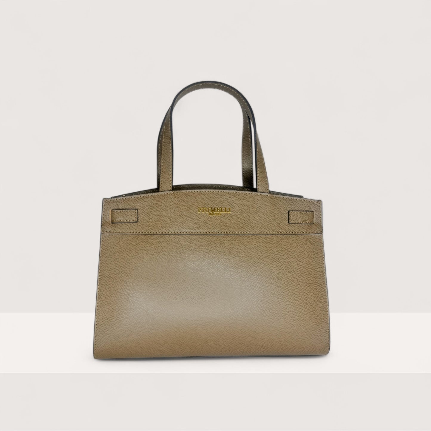 Італійська шкіряна жіноча сумка Piumelli Marta M Bag, P609 Dark Taupe кольору тауп