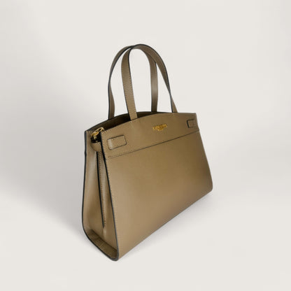 Італійська шкіряна жіноча сумка Piumelli Marta M Bag, P609 Dark Taupe кольору тауп