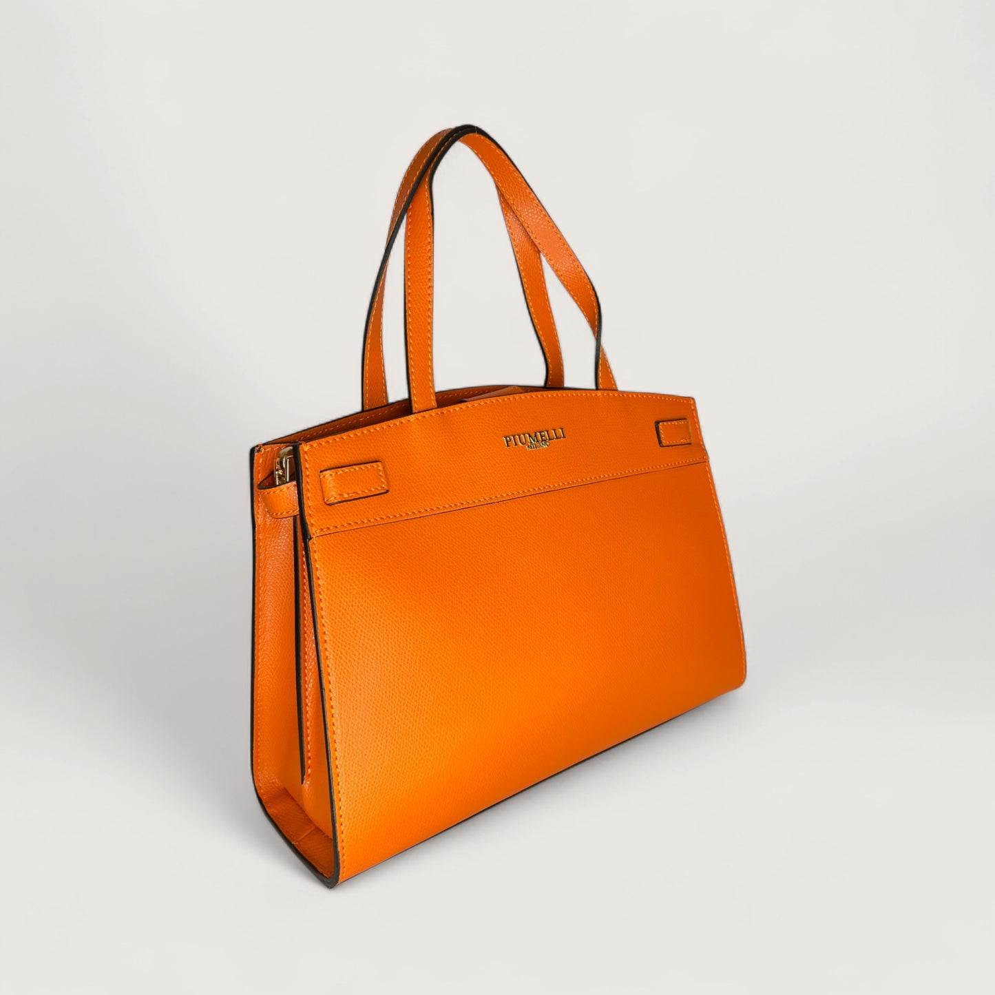 Помаранчева італійська шкіряна жіноча сумка Piumelli Marta M P619 Orange