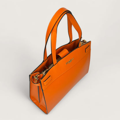 Помаранчева італійська шкіряна жіноча сумка Piumelli Marta M P619 Orange
