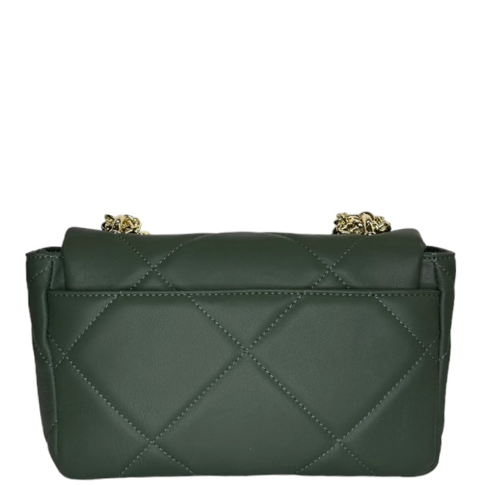 Зелена італійська шкіряна жіноча сумка Piumelli Mira S Bag , S14 Dark Green
