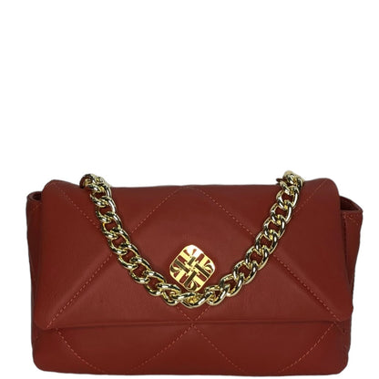 Теракотова італійська шкіряна жіноча сумка Piumelli Mira S Bag S35 Papaya
