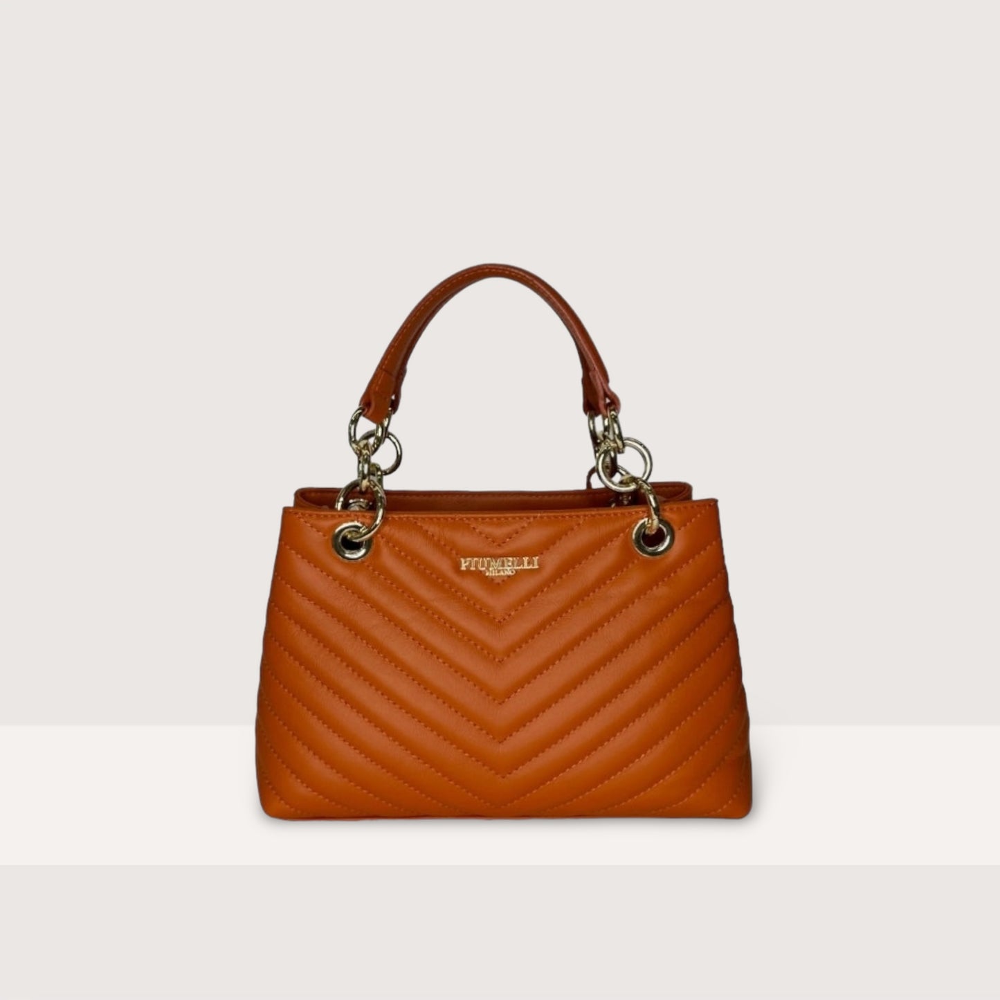 Помаранчева італійська шкіряна жіноча сумка Piumelli Missy M S29 Orange