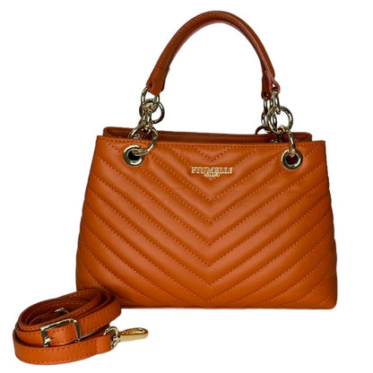 Помаранчева італійська шкіряна жіноча сумка Piumelli Missy M S29 Orange