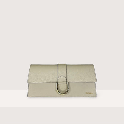 Біла італійська шкіряна жіноча сумка Piumelli Nilda D37 Off White