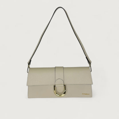 Біла італійська шкіряна жіноча сумка Piumelli Nilda D37 Off White