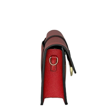 Червона італійська шкіряна жіноча сумка Piumelli Nilda D58 Red