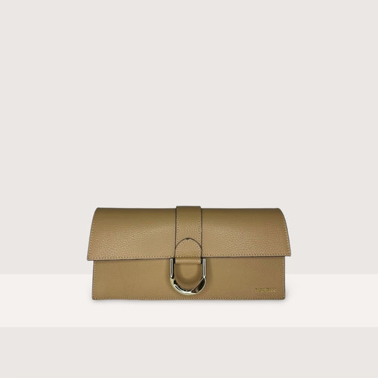 Бежева італійська шкіряна жіноча сумка Piumelli Nilda D81 Warm Beige