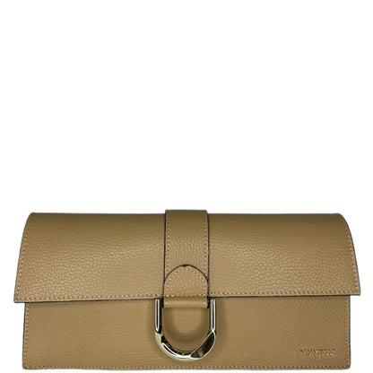 Бежева італійська шкіряна жіноча сумка Piumelli Nilda D81 Warm Beige