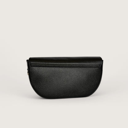 Чорна італійська шкіряна жіноча сумка Piumelli Noa D28 Black