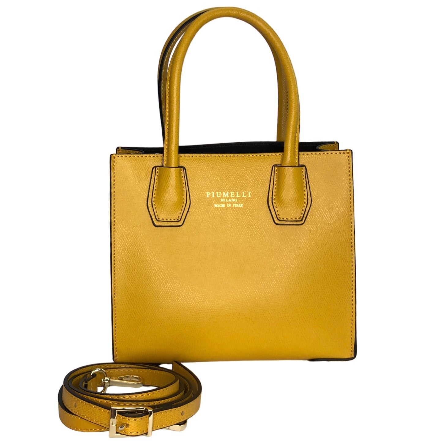 Жовта італійська шкіряна жіноча сумка Piumelli Ophelia Bag P617 Yellow