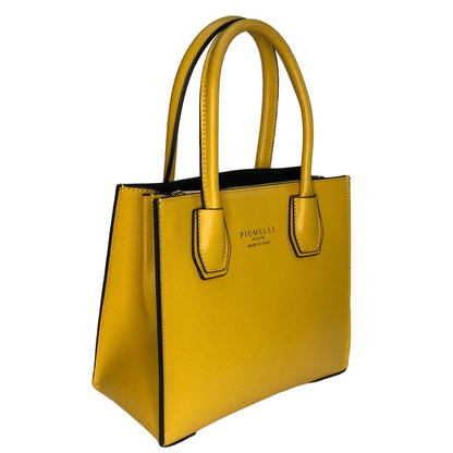 Жовта італійська шкіряна жіноча сумка Piumelli Ophelia Bag P617 Yellow