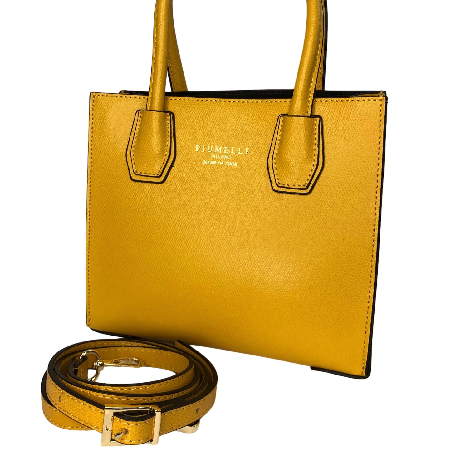 Жовта італійська шкіряна жіноча сумка Piumelli Ophelia Bag P617 Yellow