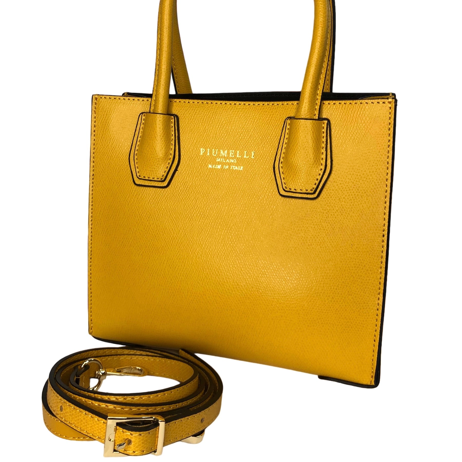 Жовта італійська шкіряна жіноча сумка Piumelli Ophelia Bag P617 Yellow