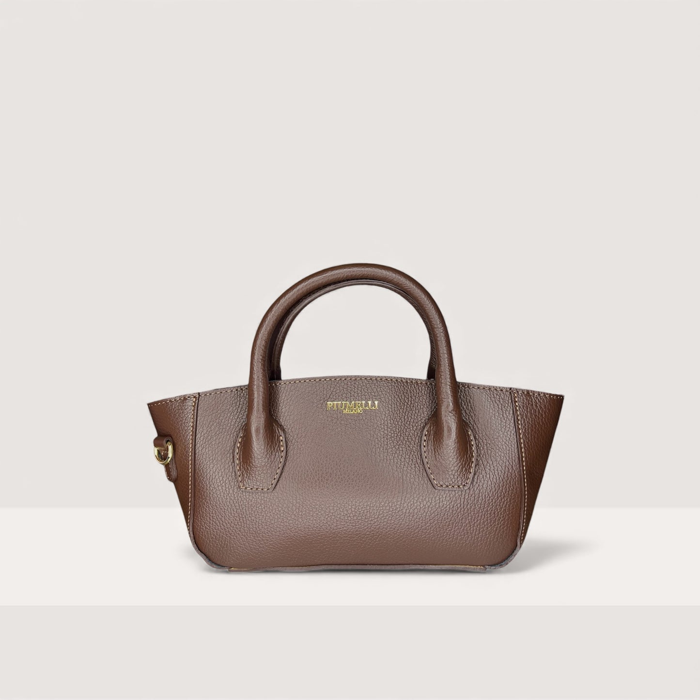 Шоколадна італійська шкіряна жіноча сумка Piumelli Pan D223 Chocolate
