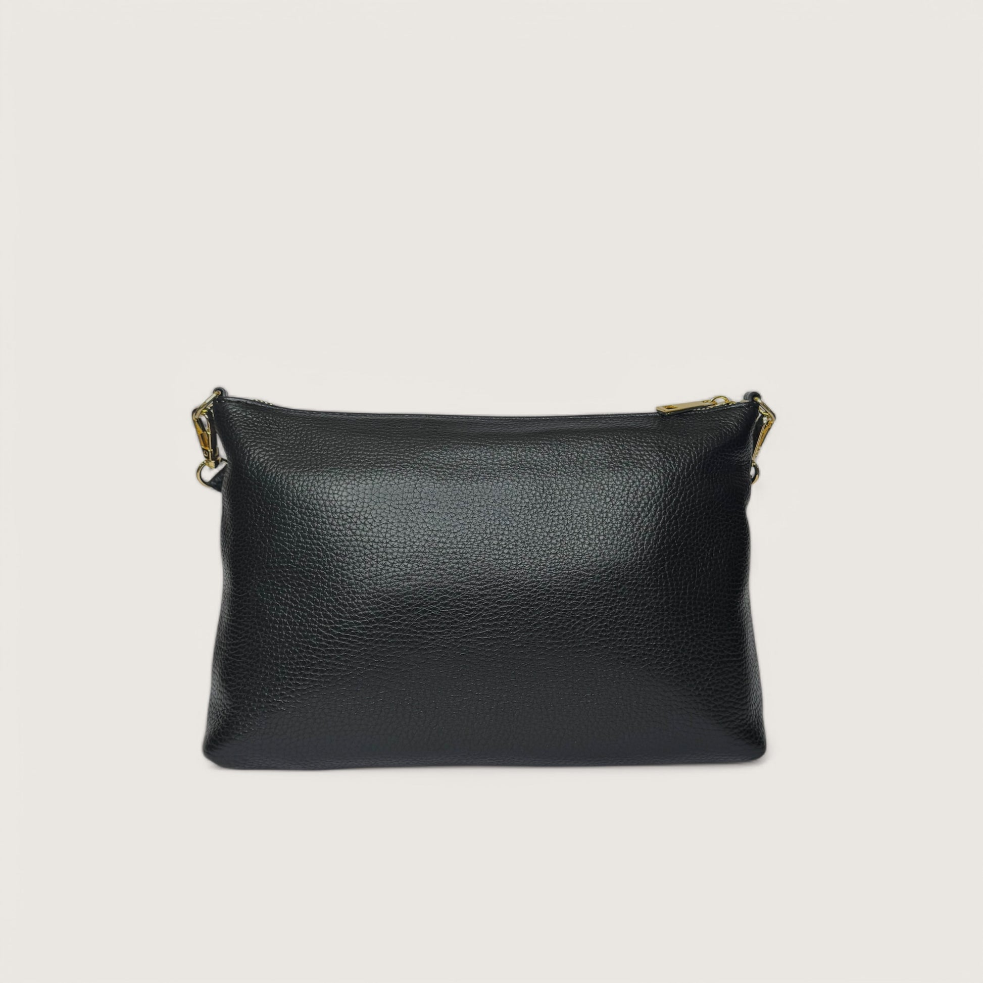 Чорна італійська шкіряна жіноча сумка Piumelli Perla Bag, D28 Black