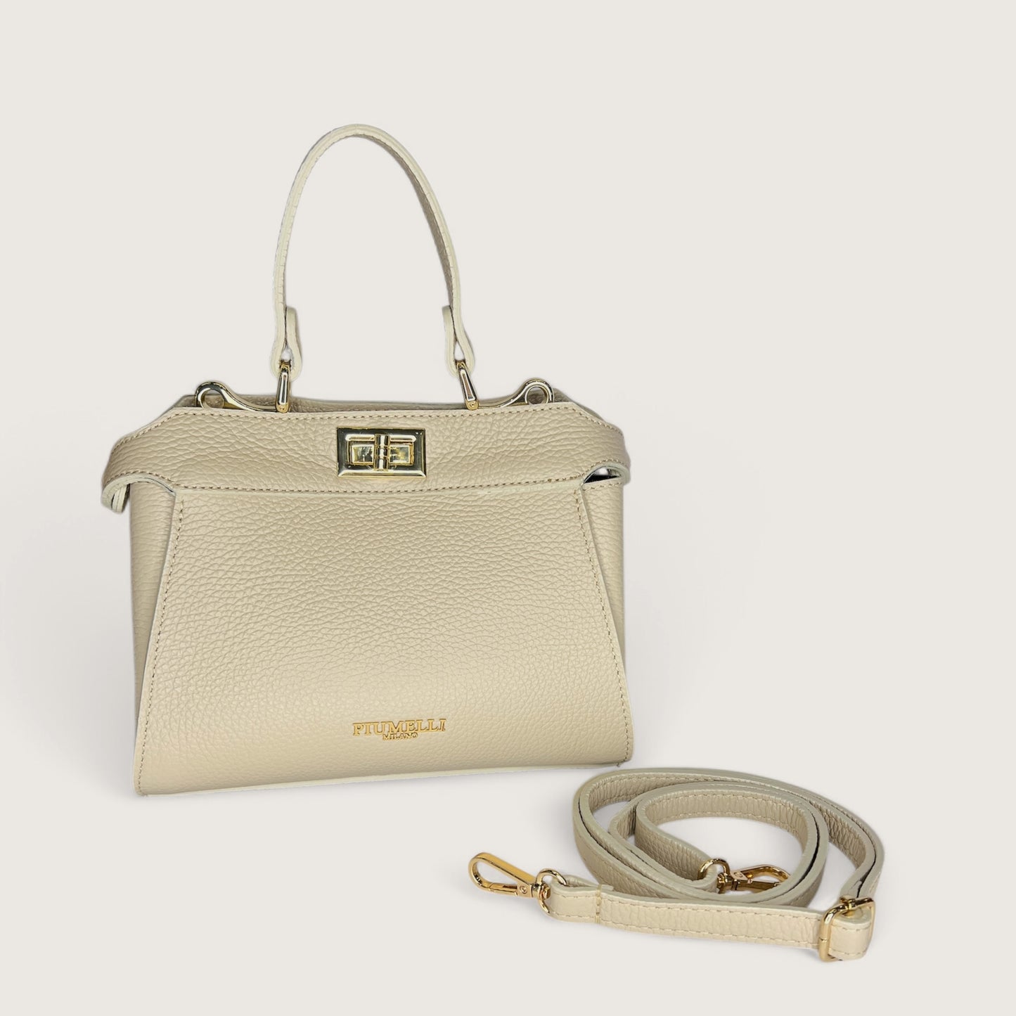Біла італійська шкіряна жіноча сумка Piumelli Sharon S Bag, D37 Off White