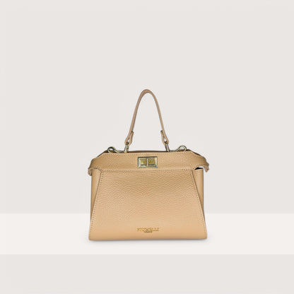 Бежева італійська шкіряна жіноча сумка Piumelli Sharon S D81 Warm Beige