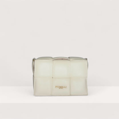 Молочна італійська шкіряна жіноча сумка Piumelli Soleil M Bag, D201 Burro