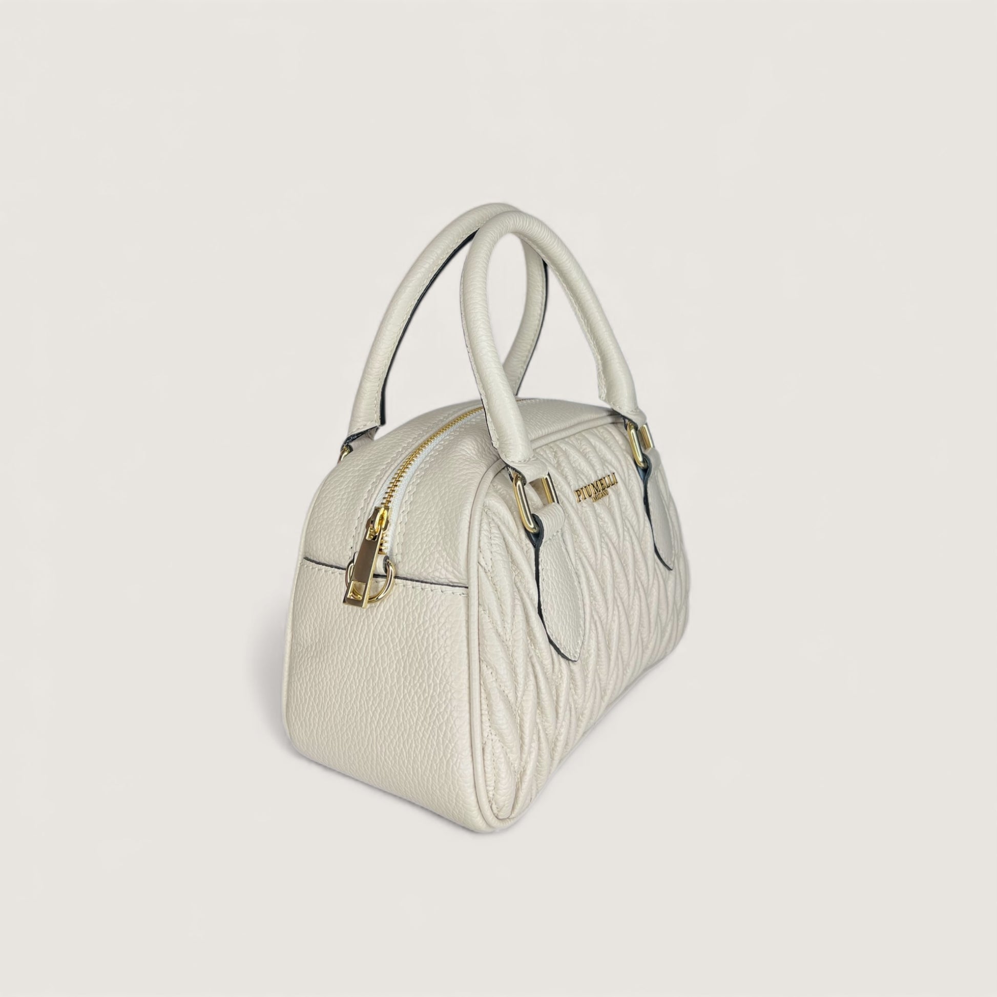 Біла італійська шкіряна жіноча сумка Piumelli Sunny D37 Off White